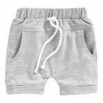 Grey drawstring shorts